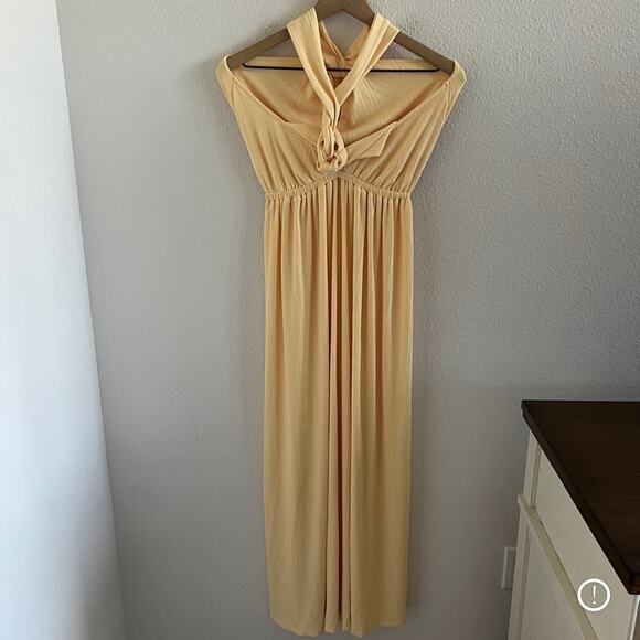 NWOT Free People Beach Muted Orange Goddess Dress Small - Picture 9 of 11